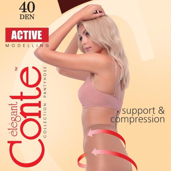 Conte Modelling Women's Tights - Active 40 Den - Picture 1 of 8